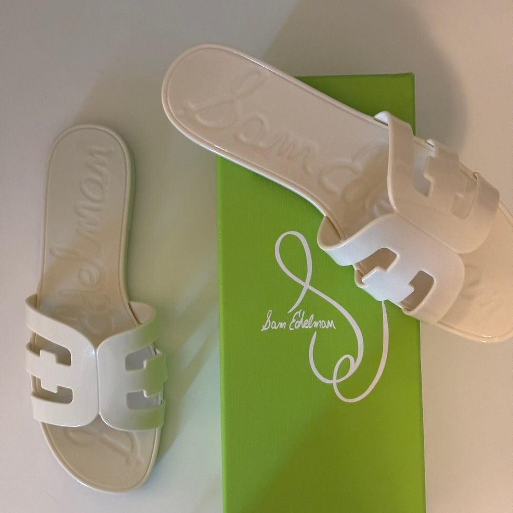 Sam Edelman Ivory Bay Jelly Slides / Sandals